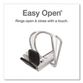 Office Jansan | Cardinal 10301 11 in. x 8.5 in. ClearVue 3-Ring 1 in. Capacity Easy Open Slant-D Ring Binder - Black image number 2