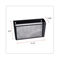  | Universal UNV20011 14.13 in. x 3.38 in. x 8.5 in. Mesh Three-Pack Wall Files - Letter Size, Black (1/Set) image number 7