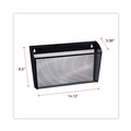 Office Jansan | Universal UNV20011 14.13 in. x 3.38 in. x 8.5 in. Mesh Three-Pack Wall Files - Letter Size, Black (1/Set) image number 7