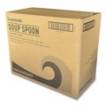 Food Service | Boardwalk BWKSOUPMWPP 4.86 in. Mediumweight Polypropylene Soup Spoon Cutlery - White (1000/Carton) image number 1