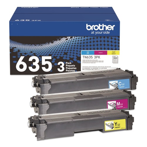 Ink & Toner | Brother TN6353PK 1,800 Page-Yield Toner - Cyan/Magenta/Yellow (3/Pack) image number 0