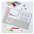 Office Jansan | Avery 47990 40 Sheet Capacity 11 in. x 8.5 in. Two-Pocket Folder - Gray (25/Box) image number 4