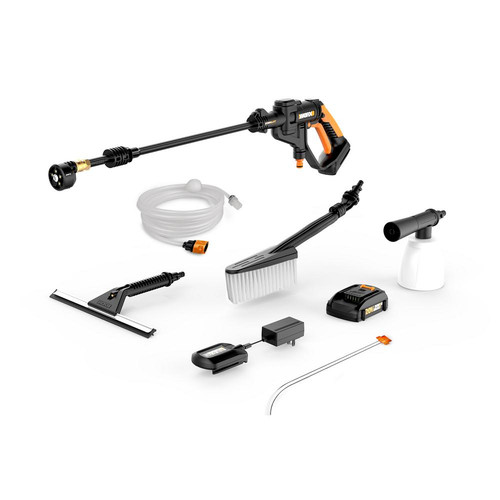 Pressure Washers | Worx WG629.1 WG629.1 Cordless Hydroshot Portable Power Cleaner, 20V Li-ion (2.0Ah), 320psi, 20V Power Share Platform with Cleaning Accessories image number 0