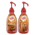 Food Service | Coffee-Mate 12536266 50.7 oz. Liquid Creamer Pump Bottle - Caramel (2/Carton) image number 0