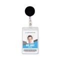 Office Jansan | Advantus 75406 24 in. Extension Premier Heavy-Duty Retractable ID Card Reel - Black/Silver (12/Box) image number 4