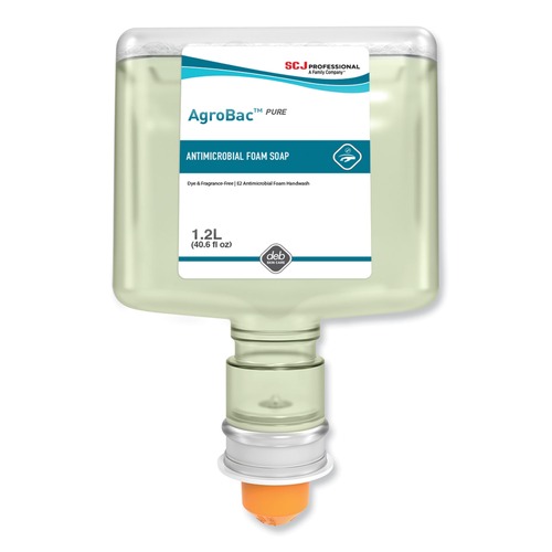 Cleaning & Janitorial Supplies | SC Johnson AGB120TF 1.2 L AgroBac Pure Foam Wash Touch Free Cartridge Refill - Unscented (3/Carton) image number 0