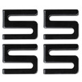  | Alera ALESW59SHBL Metal Wire Shelving S Hooks - Black (4-Piece/Pack) image number 0