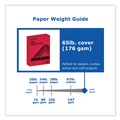 Cleaning & Janitorial Supplies | PrintWorks Professional 00117 8.5 in. x 11 in. 65 lbs. Text Weight Color Cardstock - Red (1-Ream) image number 3