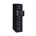 Office Filing Cabinets & Shelves | Alera 26133 15 in. x 26.5 in. x 61.37 in. Letter-Size 5-Drawer Economy Vertical File - Black image number 3