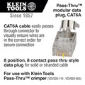 Electronics | Klein Tools VDV826-705 Pass-Thru RJ45 - CAT6A Shielded Modular Data Plugs (50/Pack) image number 1