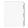 Office Jansan | Avery 01336 11 in. x 8.5 in. 25-Tab 151 to 175 Avery Style Preprinted Legal Exhibit Side Tab Index Dividers - White (1-Set) image number 0