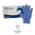 New Year New Savings! Save $25 off $150 | Boardwalk 380SBXA 380 Series 4 mil Thick 9.5 in. Long Powder-Free Disposable General-Purpose Nitrile Gloves - Small, Blue (100/Box) image number 3