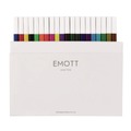 Office Jansan | uni-ball 24839 Fine 0.4 mm Stick EMOTT ever fine Porous Point Pen - Assorted Ink Colors, White Barrel (1 Set) image number 5