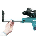 Rotary Hammers | Makita GRH07M1W 40V max XGT Brushless Lithium-Ion 1-1/8 in. Cordless AFT/AWS Capable Accepts SDS-PLUS Bits AVT D-Handle Rotary Hammer Kit with Dust Extractor (4 Ah) image number 2