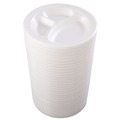Last Chance for these Amazing Deals | Dart 10CPWQR 10.25 in. Diameter 3 Compartment Quiet Class Laminated Foam Dinnerware Plates - White (500/Carton) image number 2