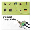 Office Electronics & Batteries | GoGreen Power GG-15200 100 ft. 15 Amps 12 AWG 3-Outlet Heavy Duty Extension Cord - Orange image number 5