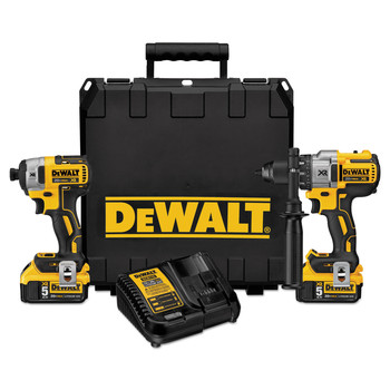 COMBO KITS | Dewalt DCK299P2 2-Tool Combo Kit - 20V MAX XR Brushless Cordless Hammer Drill & Impact Driver Kit with 2 Batteries (5 Ah)