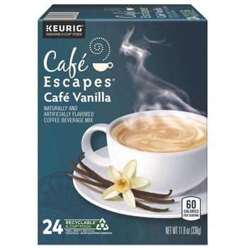 Cafe Escapes K-Cups - Cafe Vanilla (24/Box)