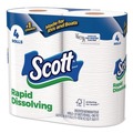 Toilet Paper | Scott 47617 Rapid-Dissolving Toilet Paper - White (4/Rolls/Pack, 12 Packs/Carton) image number 2