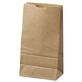 Office Jansan | Ross & Wallace Paper Products 100306500PK/BL 5.88 in. x 3.63 in. x 11 in. #6 Size Grocery Paper Bags - Kraft (500/Bundle) image number 5