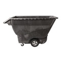 Trash Cans | Rubbermaid Commercial FG9T1500BLA 1250 lbs. Capacity Rectangular Structural Foam Tilt Truck - Black image number 0