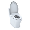 Bidets | TOTO MW6463046CEMFGA#01 WASHLETplus Aquia IV 1-Piece Elongated Dual Flush 1.28 & 0.8 GPF Toilet with Auto Flush S500e Bidet Seat (Cotton White) image number 2