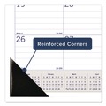 Calendars & Planners | Blueline C177227 DuraGlobe Jan-Dec 2025 Monthly Desk Pad Calendar - White/Blue/Gray Sheets/Black Binding/Corners image number 2