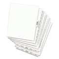 Office Jansan | Avery 01405 11 in. x 8.5 in. 26-Tab E Avery Style Preprinted Legal Exhibit Side Tab Index Dividers - White (25/Pack) image number 1