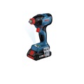 Combo Kits | Bosch GXL18V-260B26 18V Brushless Lithium-Ion Cordless Hammer Drill Driver and 2-in-1 Bit/Socket Impact Driver/Wrench Combo Kit with 1 Battery (8 Ah) and 1 Battery (4 Ah) image number 2