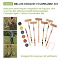 Toys | Champion Sports CRQSET Deluxe Croquet Tournament Set with Carry Bag (23/Set) image number 1