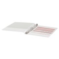 $99 and Under Sale! | Office Impressions OFF-82232 11 in. x 8.5 in. 0.5 in. Capacity 3 Rings Economy Round Ring View Binder - White image number 2