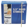 Food Service | AmerCareRoyal R810 5.5 in. Wood Coffee Stirrers (10000/Carton) image number 0