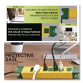 Office Electronics & Batteries | GoGreen Power GG-26114 6 ft. Cord 250 Joules 6-Outlet Metal Surge Protector - Yellow image number 6