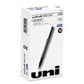 Pens | uni-ball 60027 Deluxe Extra-Fine 0.5 mm Rollerball Pen - Blue Ink/Metallic Gray/Black/Blue Barrel (1-Dozen) image number 0