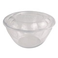 Bowls and Plates | World Centric SBL-CS-32 6.8 in. Diameter x 0.8 in. Height Plastic Salad Bowl Lids - Clear (600/Carton) image number 1