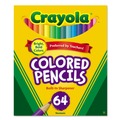 Bulk Savings Pricing 1 | Crayola 683364 3.3 mm 2B Short Colored Pencils Hinged Top Box with Built-in Pencil Sharpener - Assorted Lead and Barrel Colors (64/Set) image number 0