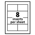 Office Jansan | Avery 74549 3.5 in. x 2.25 in. Top Load Pin-Style Badge Holder with Laser/Inkjet Insert - White (100/Box) image number 2