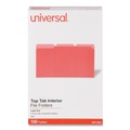Office Jansan | Universal UNV15303 1/3-Cut Tabs Interior File Folders - Legal Size, Red (100/Box) image number 0