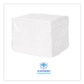 Office Jansan | Boardwalk BWK-V040QPW 12 in. x 13 in. DRC Wipers - White (1008/Carton) image number 7