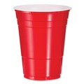  | Dart P16R Solo Plastic Party 16 oz. Cold Cups - Red (50/Pack) image number 3
