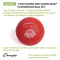 Toys | Champion Sports RSPGSET Rhino 8.5 in. Diameter Soft Playground Ball Set - Assorted Colors (6/Set) image number 1