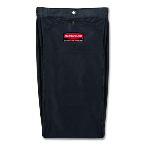 Utility Carts | Rubbermaid Commercial 2202530 10.5 in. x 16.8 in. x 33 in. 30 Gallon Fabric Cleaning Cart Bag for Rubbermaid Commercial Housekeeping and Janitorial Carts - Black (4/Carton) image number 0