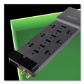 Office Jansan | Belkin BE112230-08 Professional Series 3780 J 12 AC Outlets 8 ft. Cord SurgeMaster Surge Protector - Dark Gray image number 5