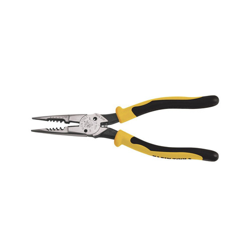 Pliers | Klein Tools J206-8C All-Purpose Spring Loaded Long Nose Pliers image number 0
