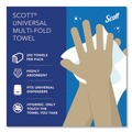 Cleaning & Janitorial Supplies | Scott 01840 9.2 in. x 9.4 in. 1-Ply Essential Multi-Fold Towels with Absorbency Pockets - White (4000/Carton) image number 11
