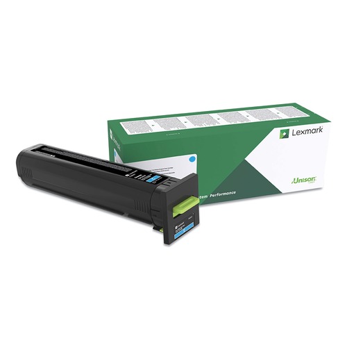 Ink & Toner | Lexmark 82K0XCG 22000 Page-Yield Return Program Extra High-Yield Toner - Cyan image number 0