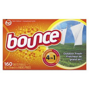 Bounce 80168 Fabric Softener Sheets (160 Sheets/Box, 6 Boxes/Carton)