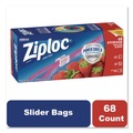 Food Service | Ziploc 316489 9.5 in. x 2.63 in. x 10.56 in. Gallon Slider Storage Bags - Clear (9/Carton) image number 5