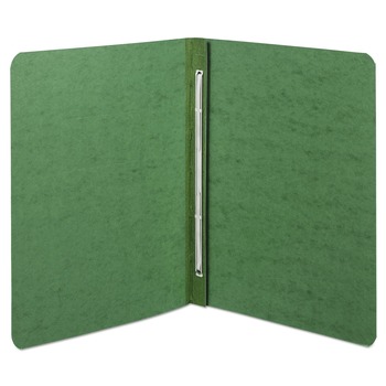 ACCO 8.5 in. x 11 in. 3 in. Capacity Two-Piece Prong Fastener Side Bound Report Cover with Tyvek Reinforced Hinge - Dark Green