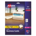 Office Jansan | Avery 05876 Clean Edge 2 in. x 3.5 in. Business Cards - White (10 Cards/Sheet, 20 Sheets/Pack) image number 0